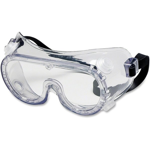 Crews Safety Goggles, Indirect Vent, Adj Strap, Clear MCSCRW2230R